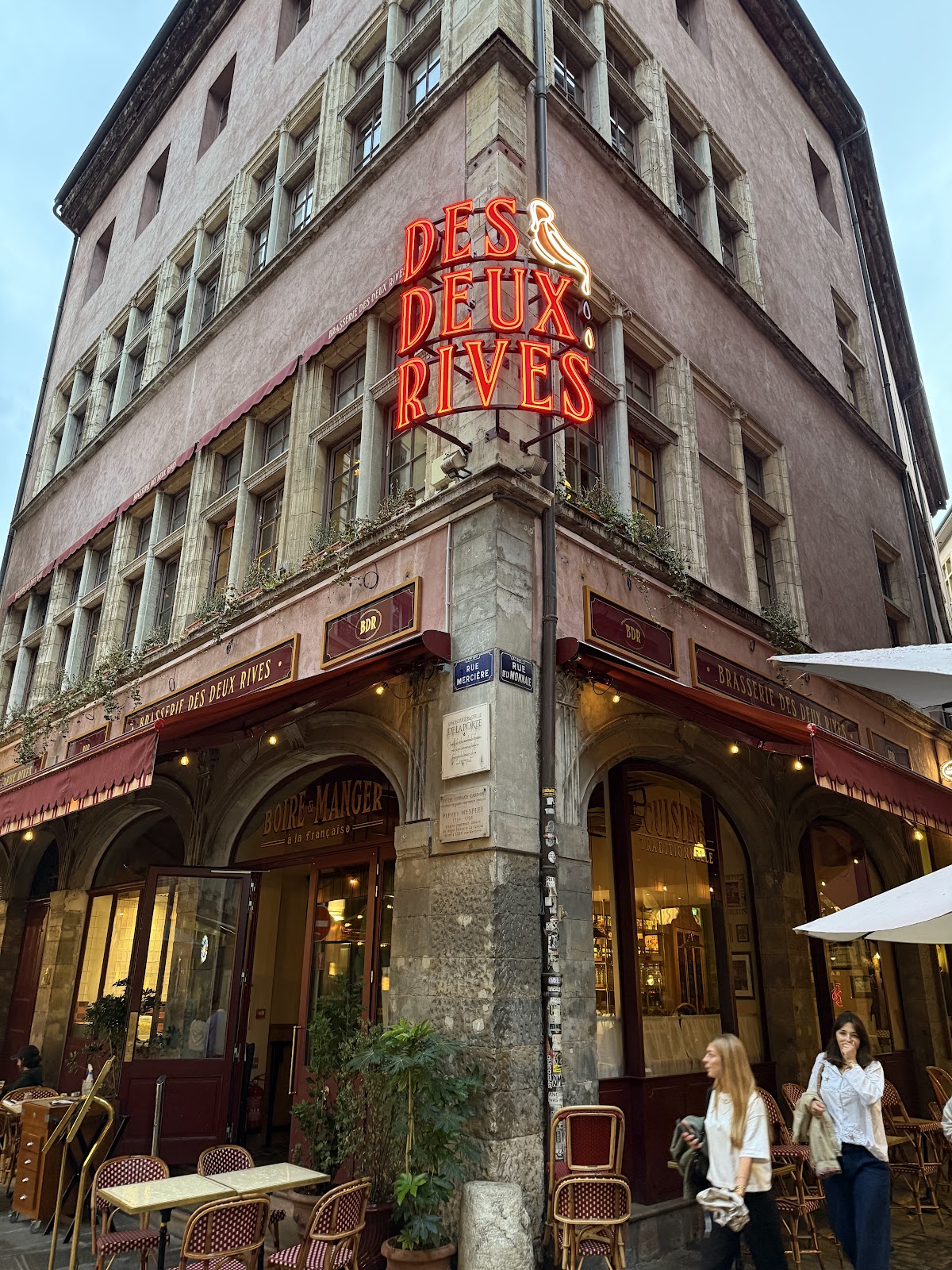 Restaurant Brasserie des Deux Rives à Lyon