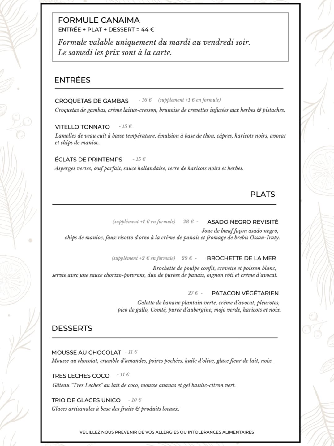 Canaima Restaurant sur Instagram