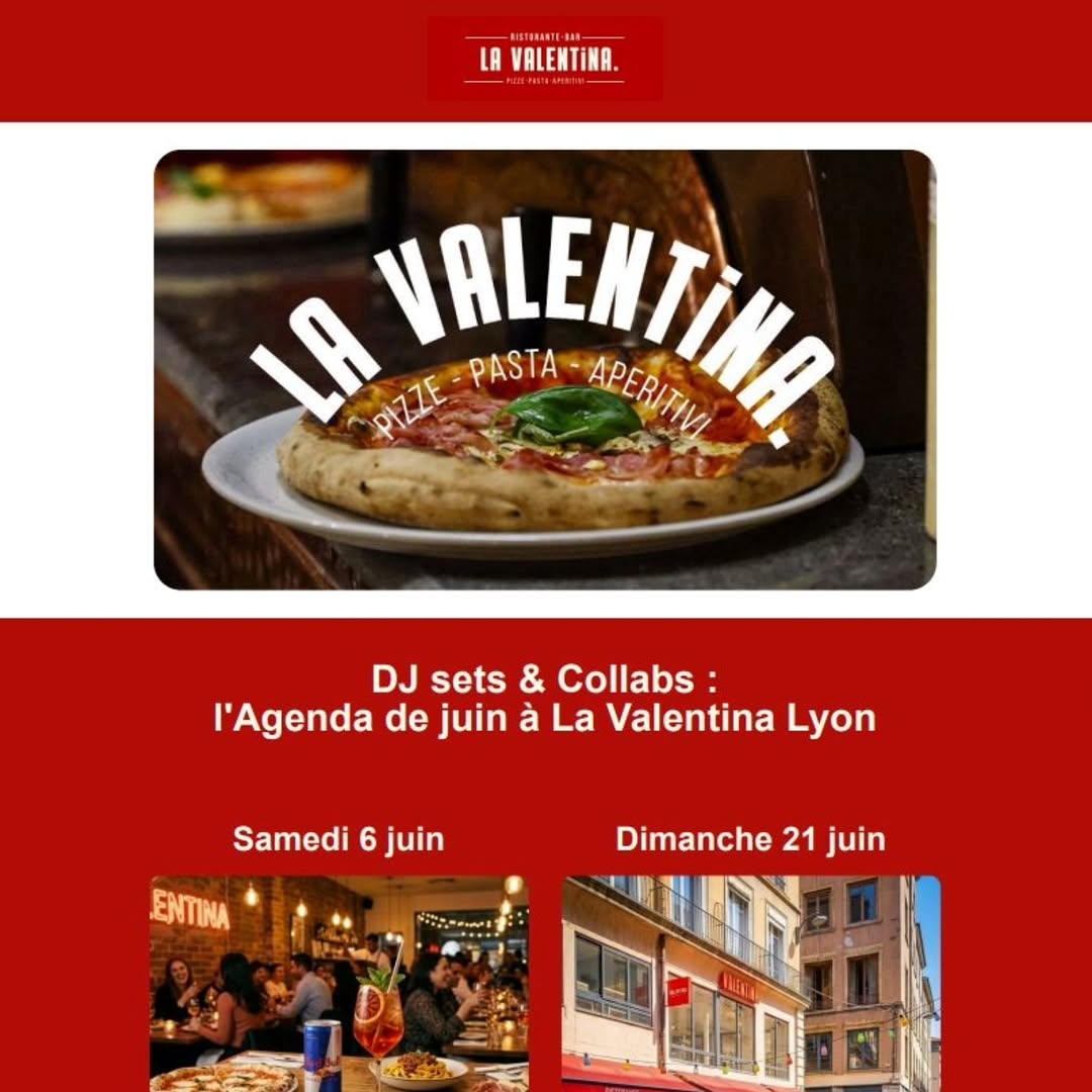 Valentina – Pizzeria et Restaurant Italien à Lyon 2 sur Instagram