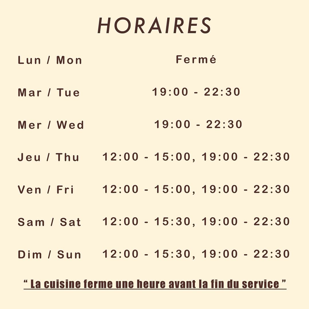 Monsieur Kim Restaurant sur Instagram