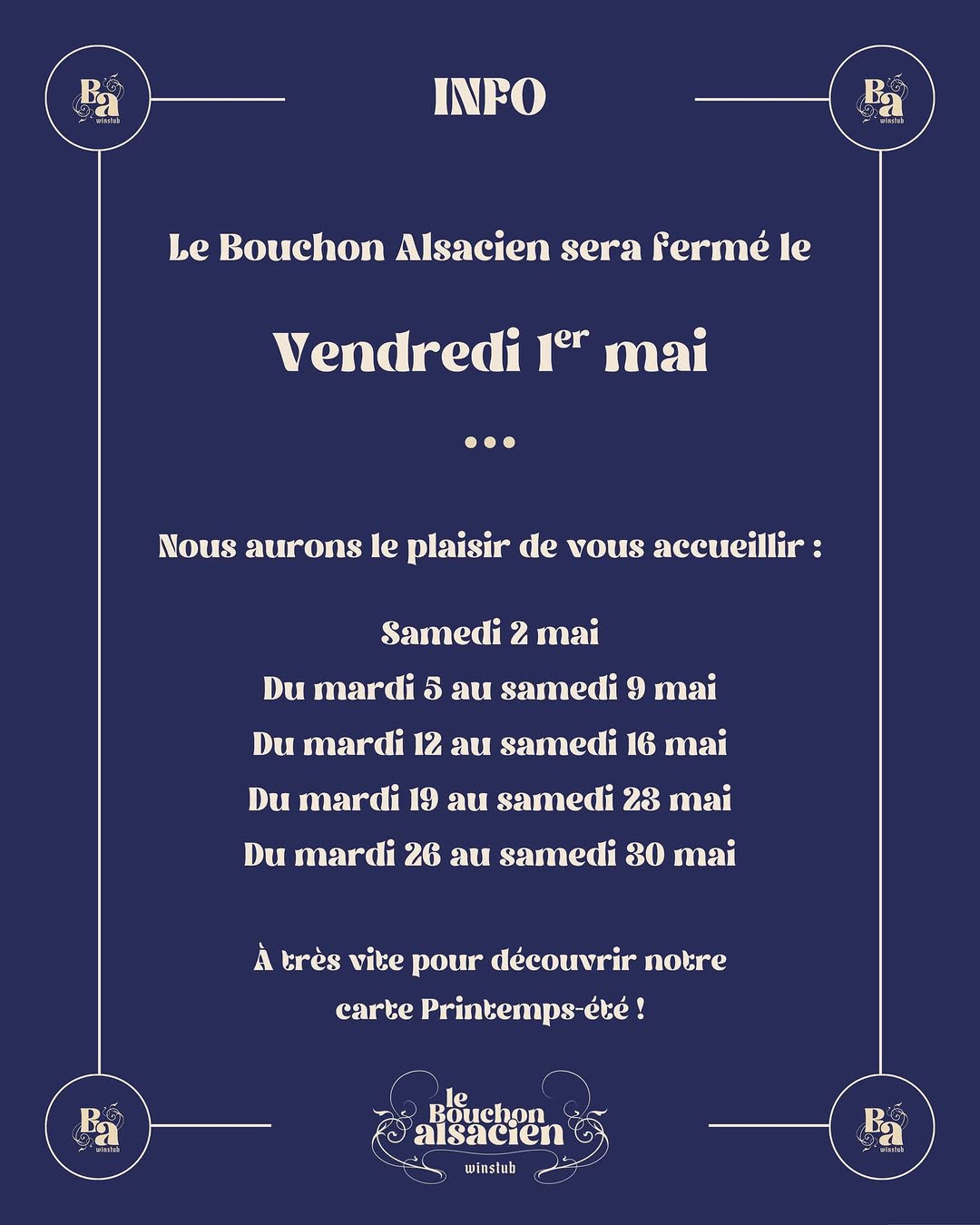 Le Bouchon Alsacien sur Instagram