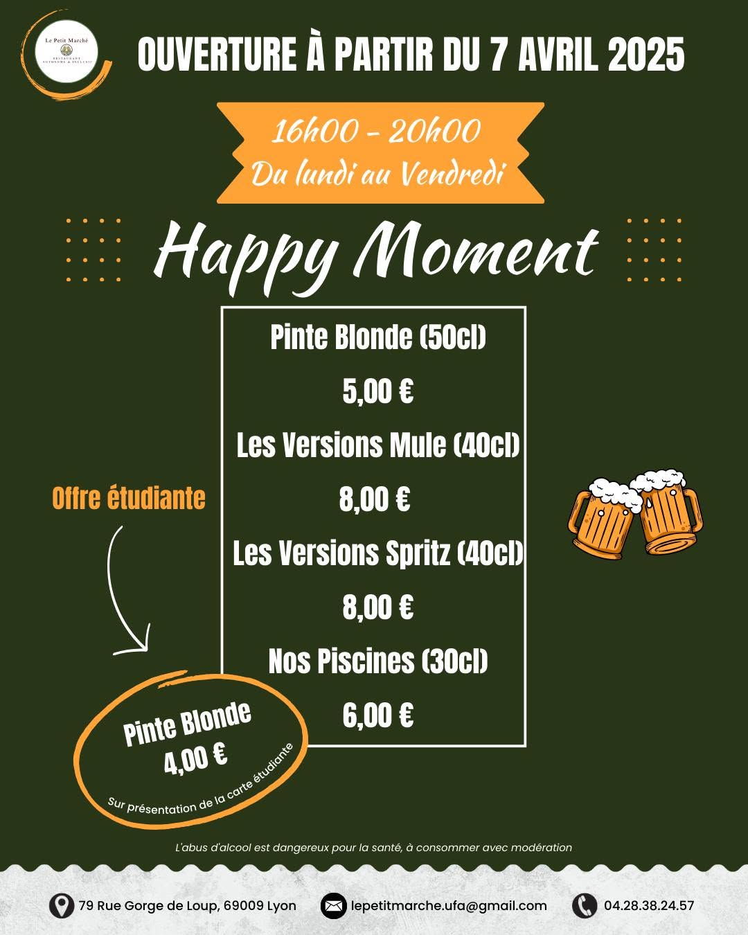 Restaurant Le Petit Marché d'Une Faim d'Apprendre sur Instagram
