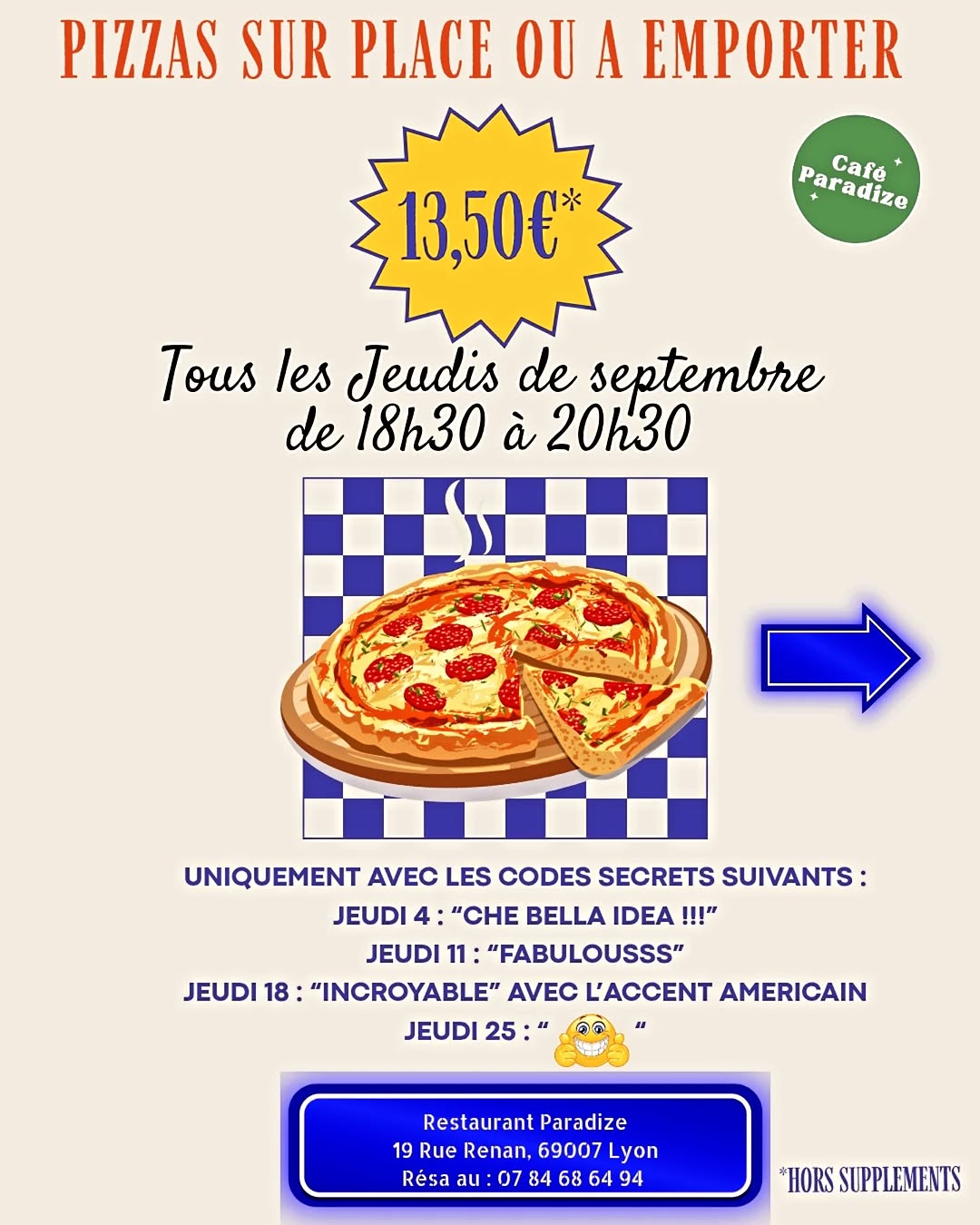 Paradize Pizzeria sur Instagram