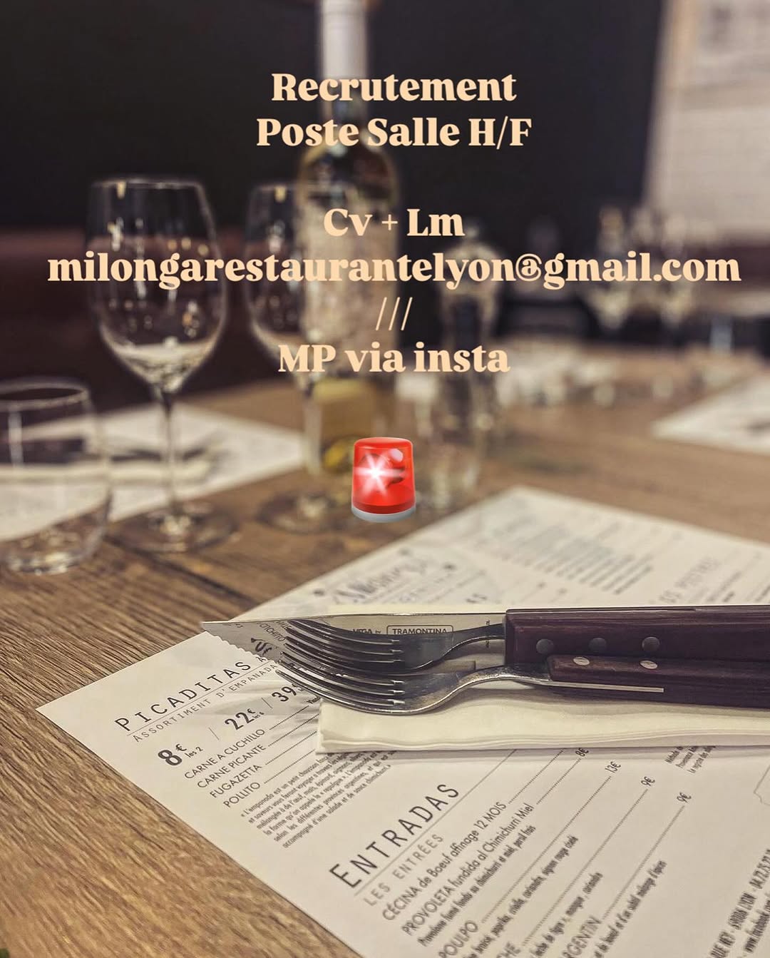 Milonga Restaurante sur Instagram