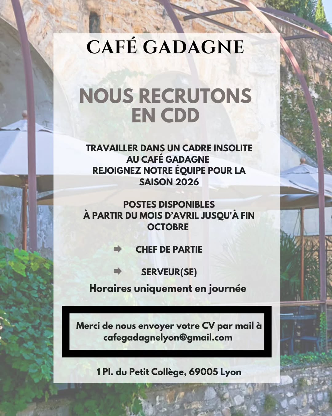 Café Gadagne sur Instagram