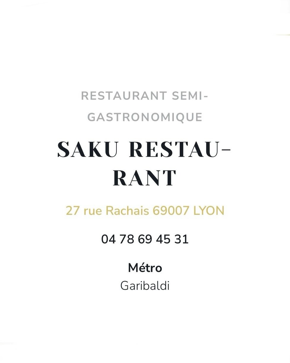 SAKU restaurant sur Instagram